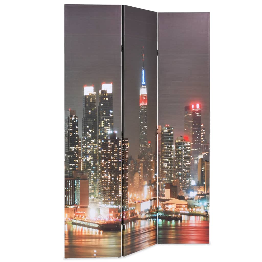 Folding Room Divider 120x170 cm New York by Night